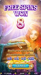 Mermaid Riches · Pengenalan deretan tombol fungsi putaran di bagian navigasi